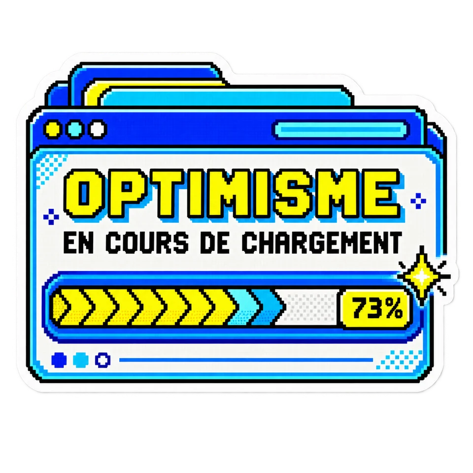 Sticker Optimisme en cours de chargement