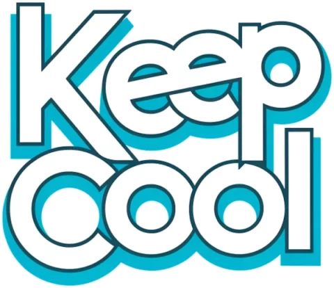 Keep cool — Typographie turquoise