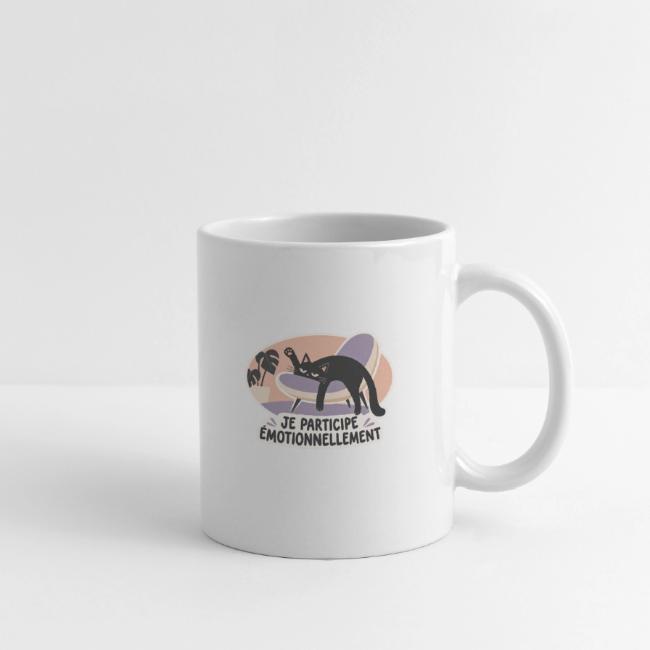 Mug blanc — Je participe émotionnellement