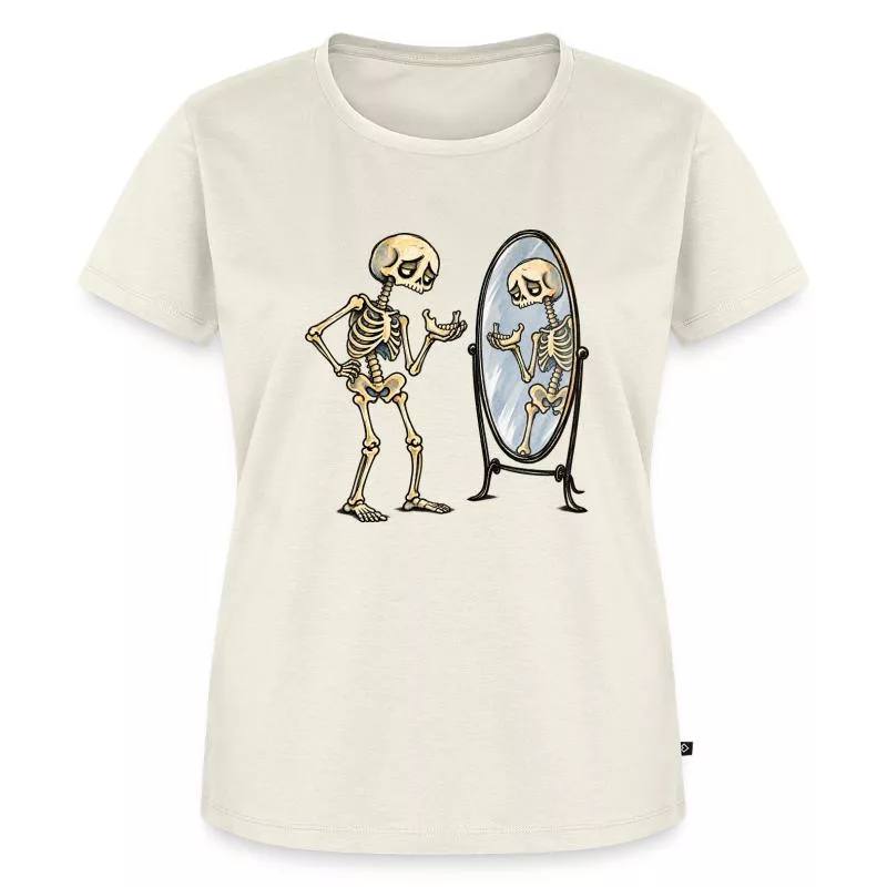 Squelette : un rire à décrocher la mâchoire sur T-shirt Premium bio Femme