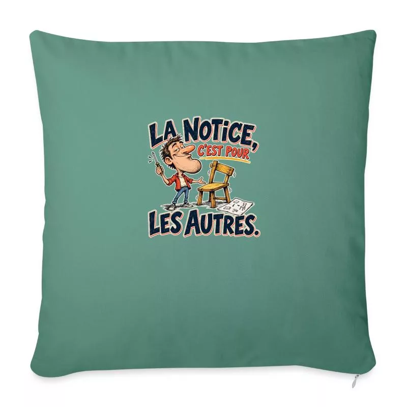 La notice, c’est pour les autres. sur Housse de coussin décorative 45 x 45 cm