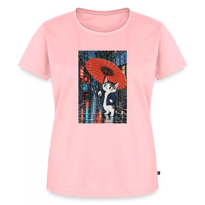 Chat gamer sous la pluie — Encore une partie sur T-shirt Premium bio Femme