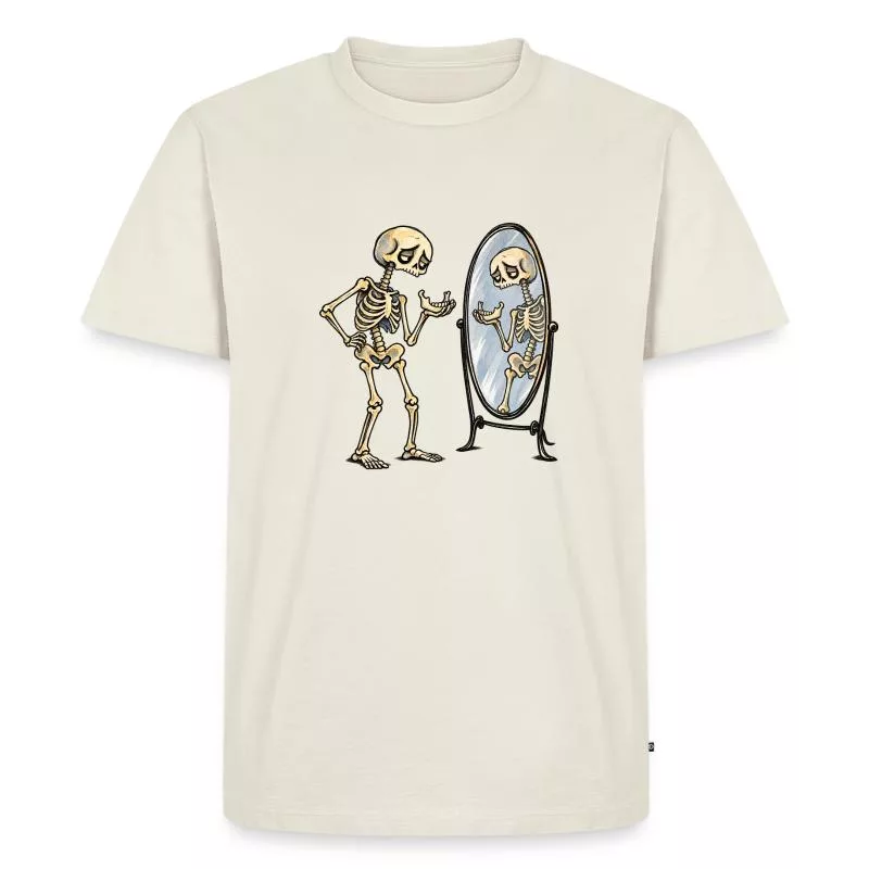 Squelette : un rire à décrocher la mâchoire sur T-shirt Premium bio Homme