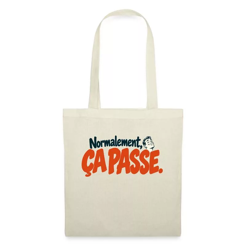 Normalement, ça passe. sur Sac en tissu