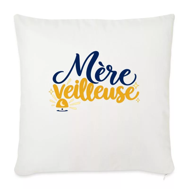 Mère veilleuse sur Housse de coussin décorative 45 x 45 cm