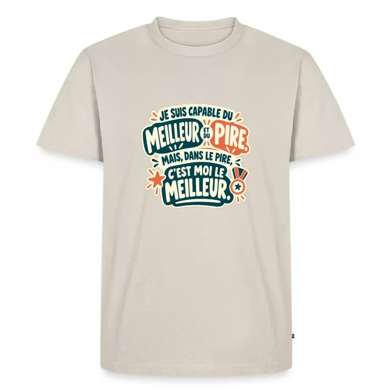 Dans le pire, c’est moi le meilleur sur T-shirt Premium bio Homme