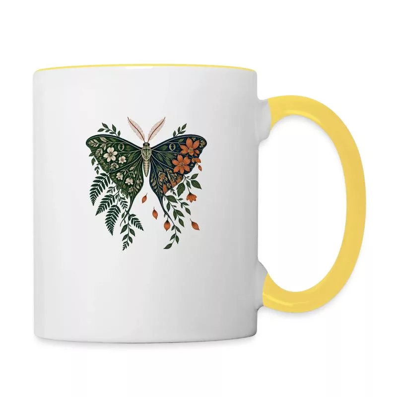Papillon botanique – Les ailes du jardin sur Mug contrasté