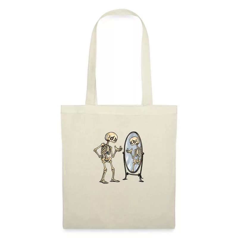 Squelette : un rire à décrocher la mâchoire sur Sac en tissu