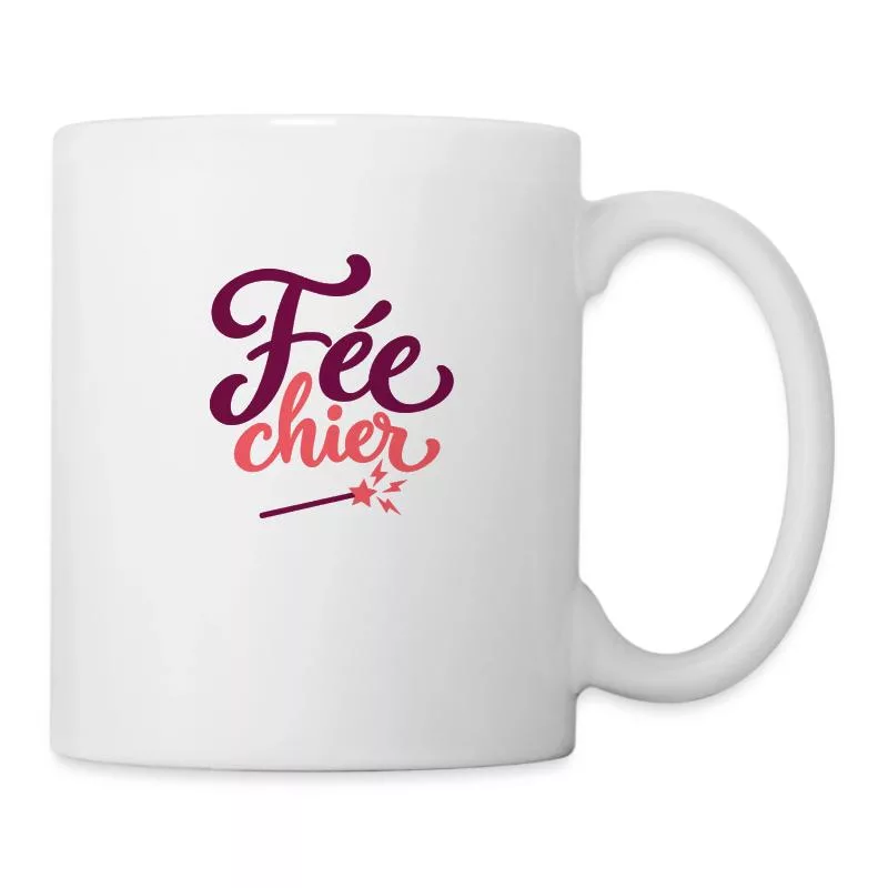 Fée chier sur Mug blanc