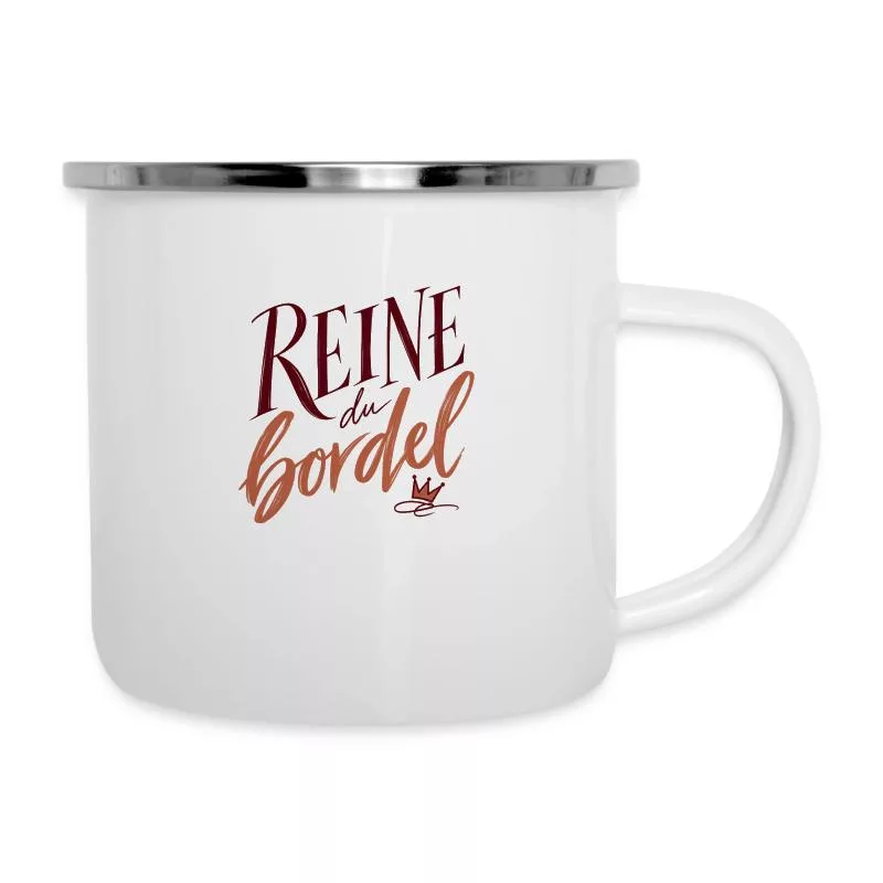 Reine du bordel sur Tasse émaillée