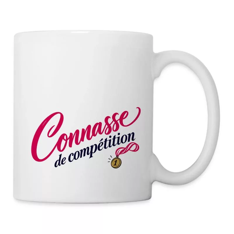 Connasse de compétition sur Mug blanc