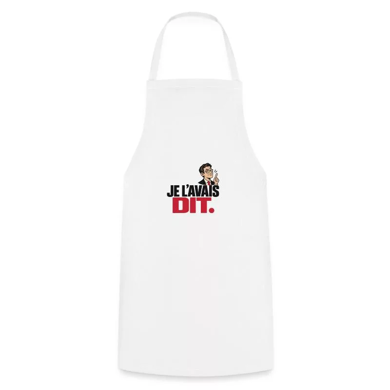 Je l’avais dit. sur Tablier de cuisine