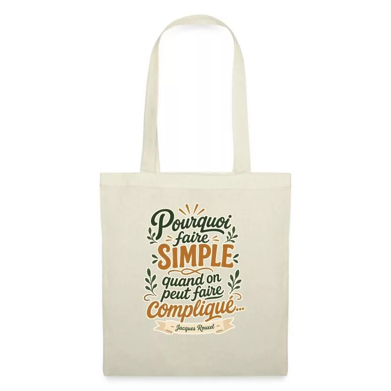 Pourquoi faire simple sur Sac en tissu