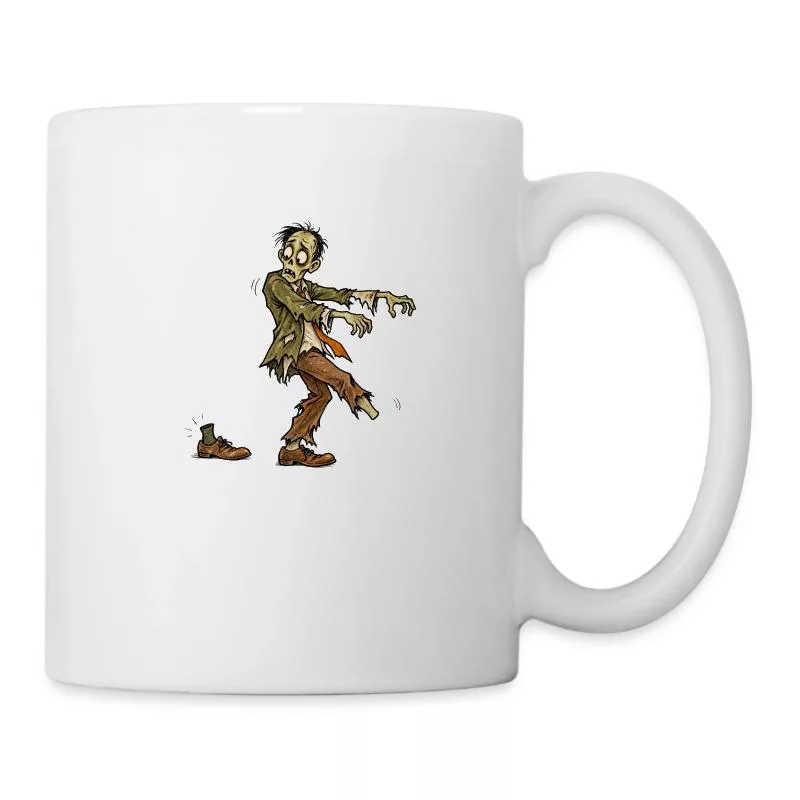 Zombie : le pied refuse de suivre sur Mug blanc