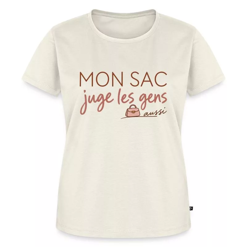 Mon sac juge les gens aussi sur T-shirt Premium bio Femme