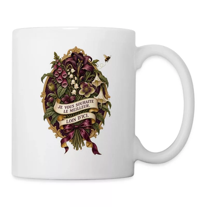 Je vous souhaite le meilleur, loin d’ici sur Mug blanc