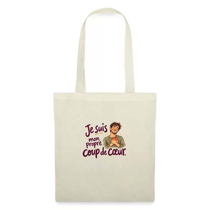 Je suis mon propre coup de cœur. sur Sac en tissu