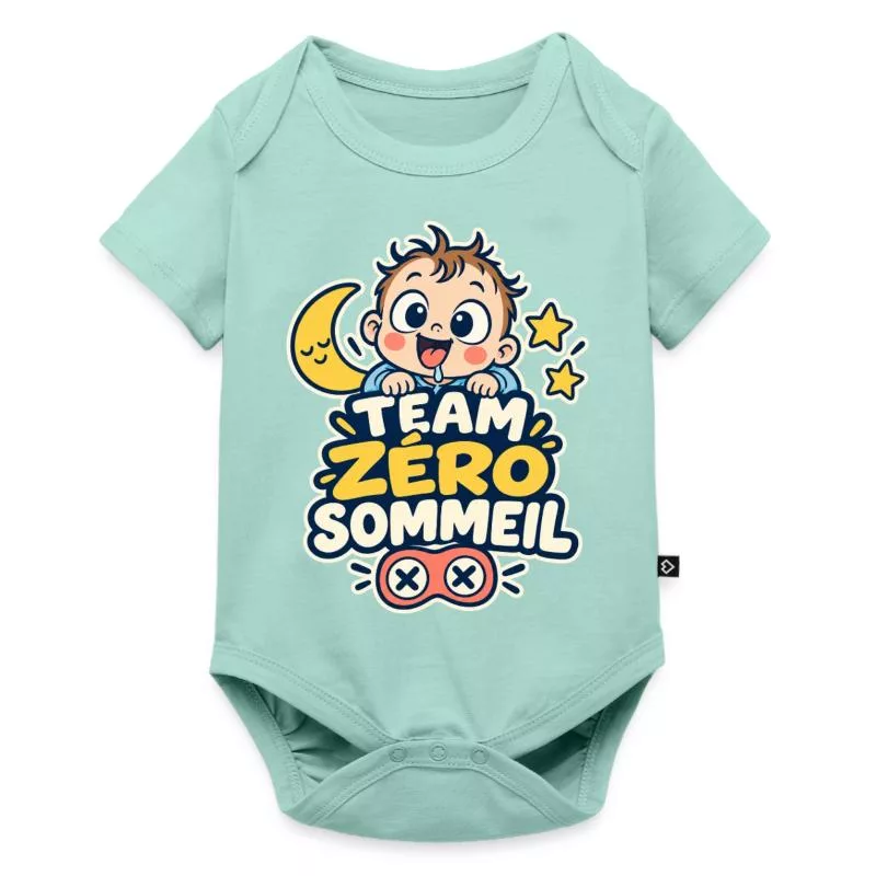 Team zéro sommeil – Humour bébé sur Body à manches courtes Premium Bébé