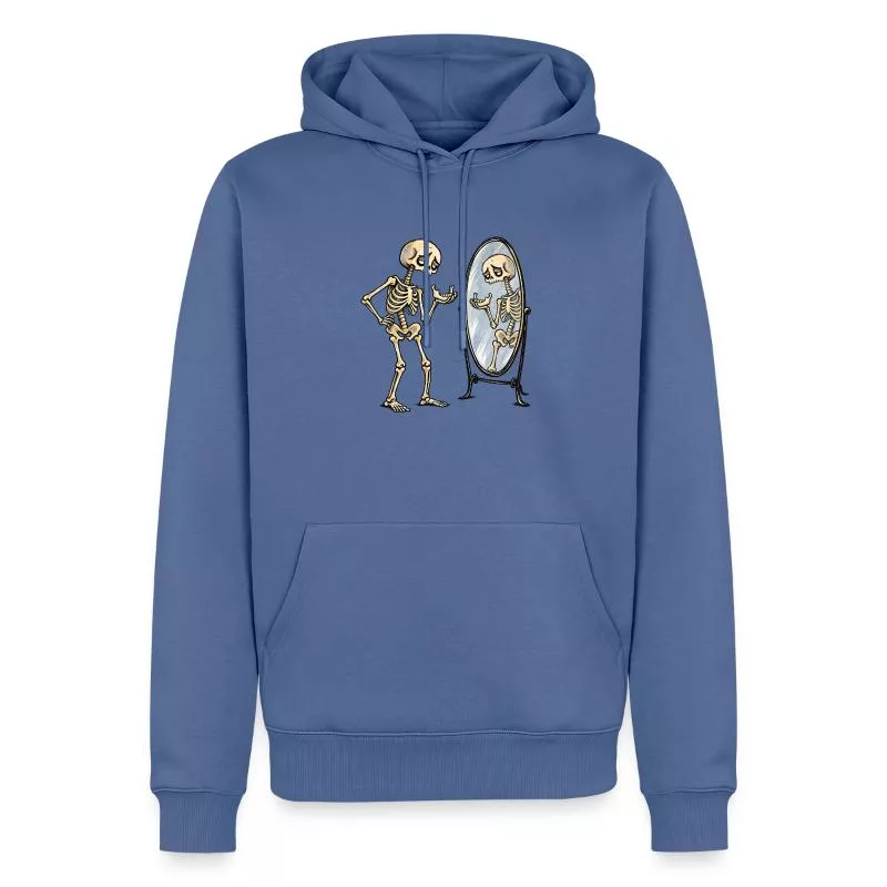 Squelette : un rire à décrocher la mâchoire sur Sweat à capuche Premium bio Homme