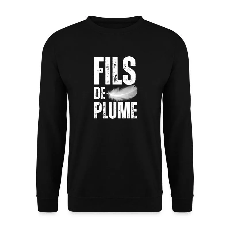 Fils de Plume sur Sweat-shirt Unisexe