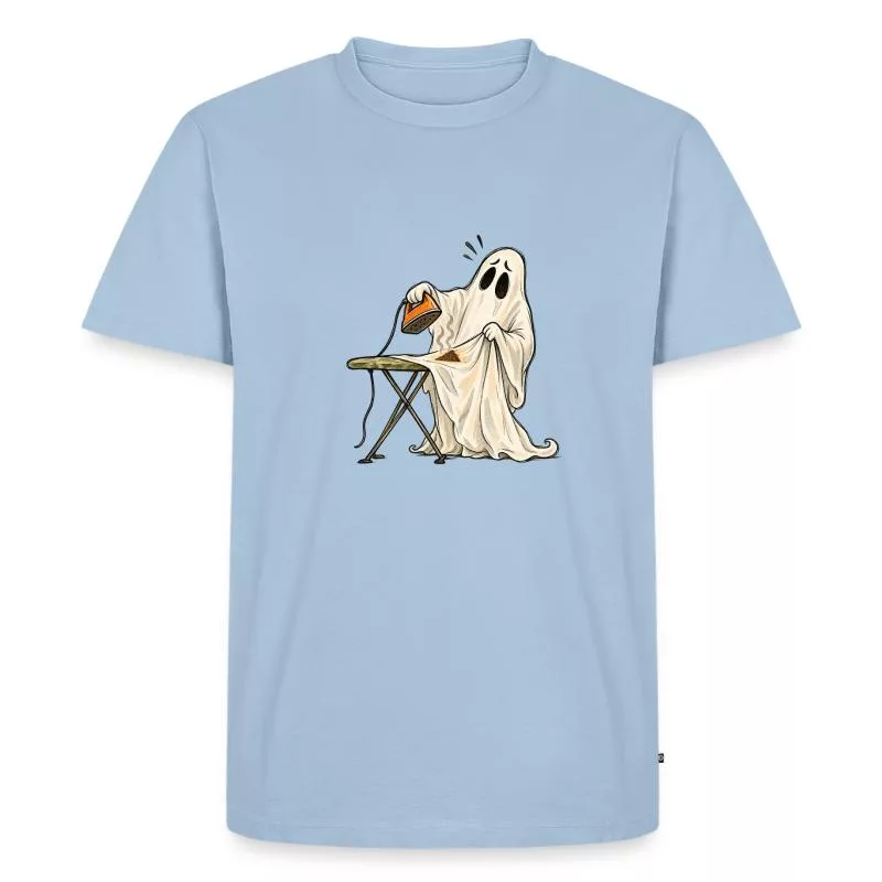 Fantôme au repassage : drap en détresse sur T-shirt Premium bio Homme