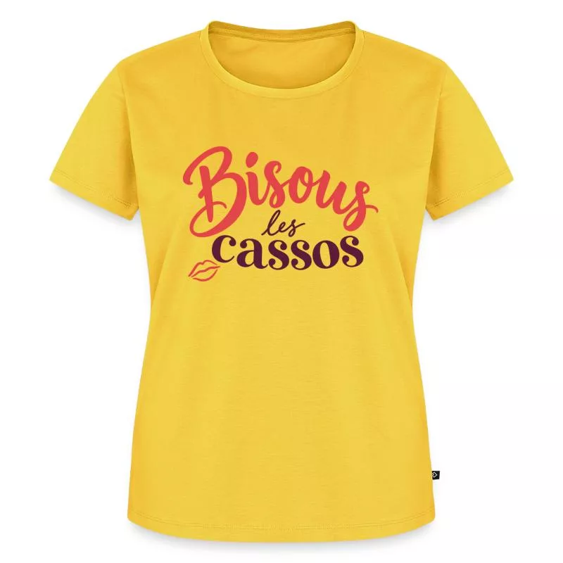 Bisous les cassos sur T-shirt Premium bio Femme