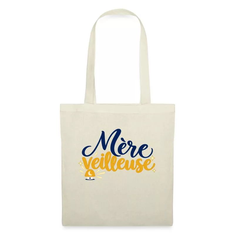 Mère veilleuse sur Sac en tissu