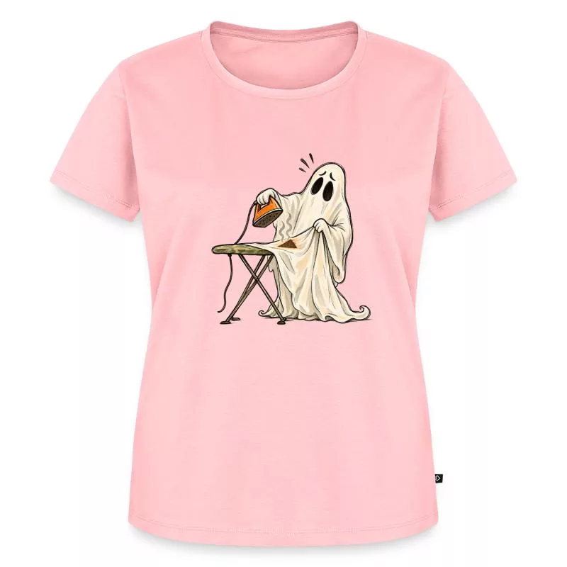 Fantôme au repassage : drap en détresse sur T-shirt Premium bio Femme