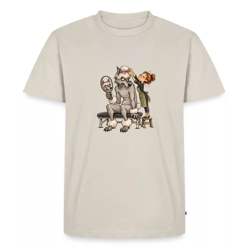 Loup-garou chez le toiletteur : adieu la terreur sur T-shirt Premium bio Homme