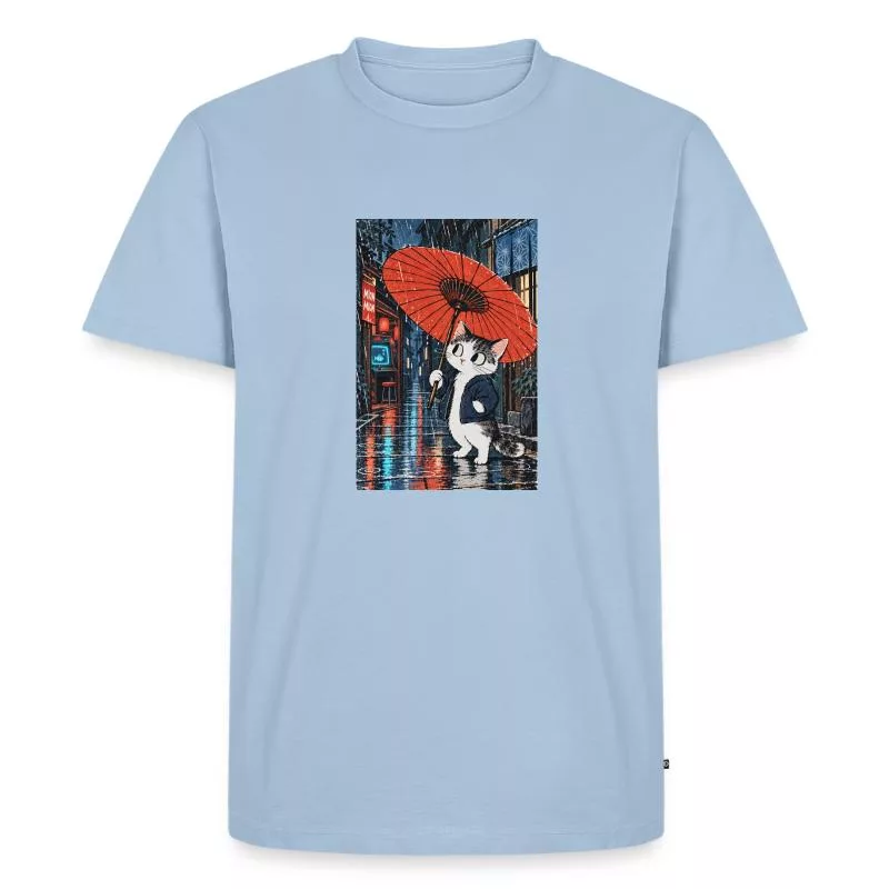 Chat gamer sous la pluie — Encore une partie sur T-shirt Premium bio Homme