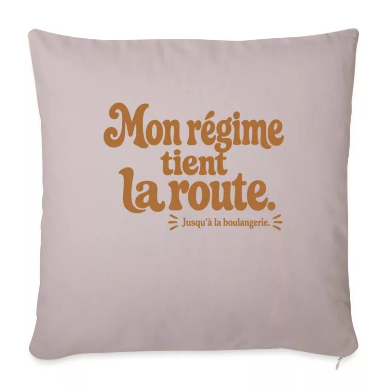 Mon régime tient la route. sur Housse de coussin décorative 45 x 45 cm