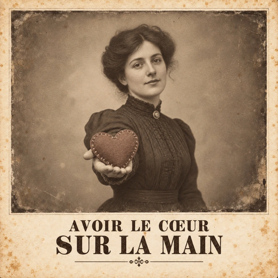 Avoir le cœur sur la main — Tendresse cousue