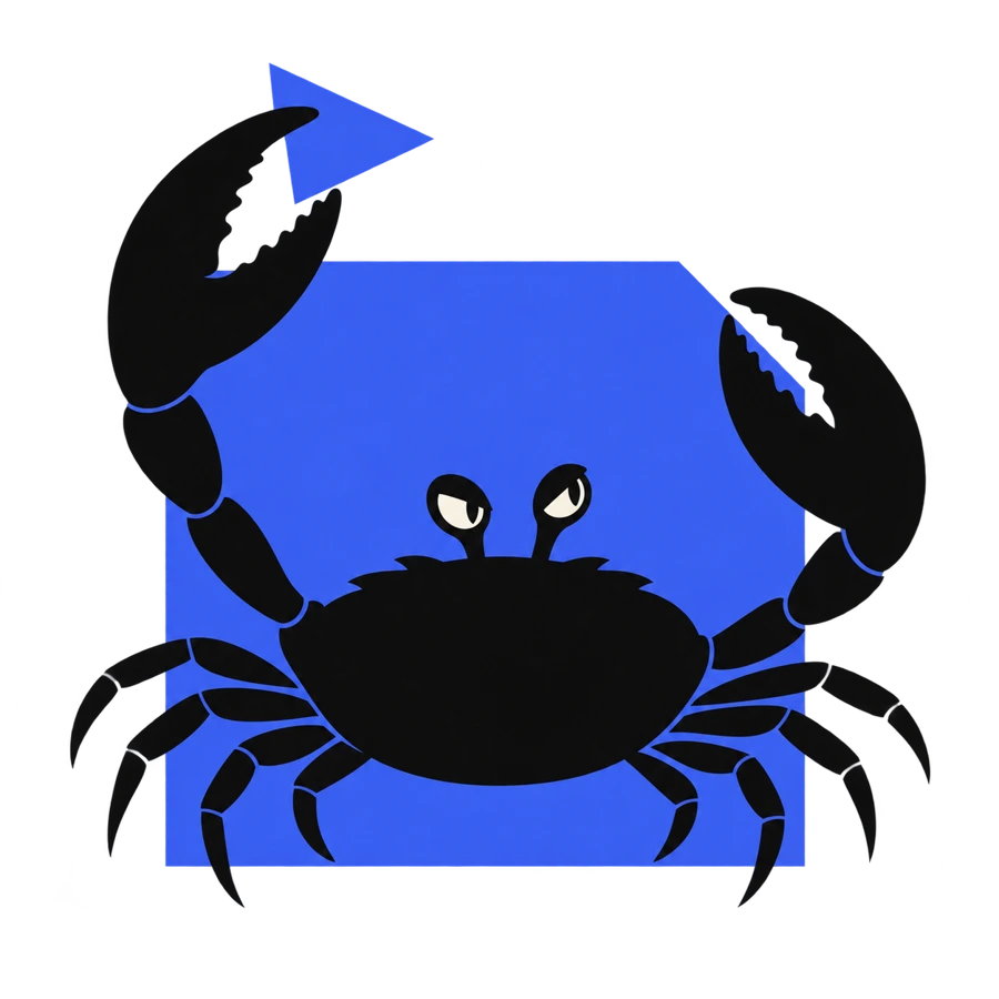 Crabe qui découpe son propre cadre