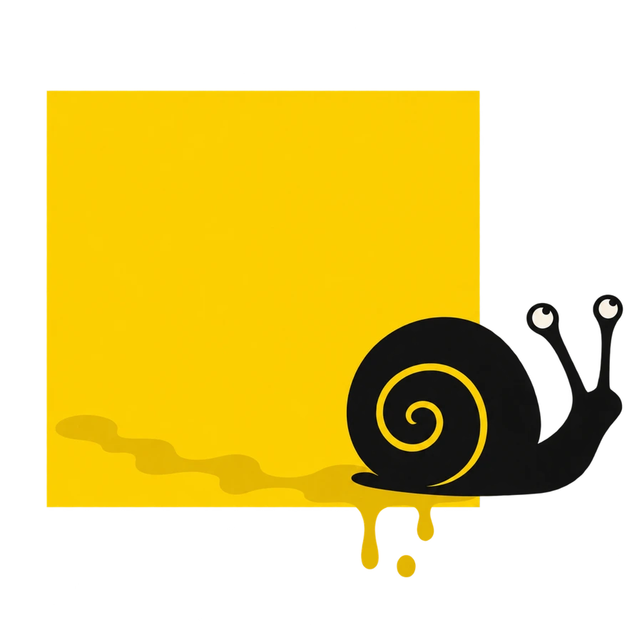 Escargot qui déborde sans se presser