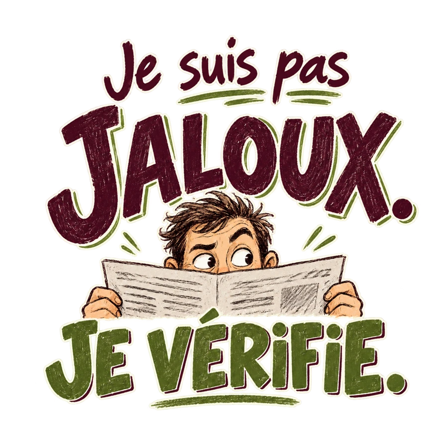 Je suis pas jaloux. Je vérifie.