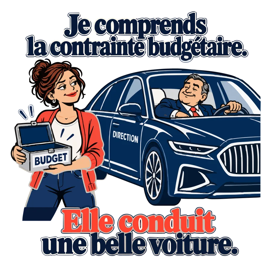 Budget serré, belle voiture de direction