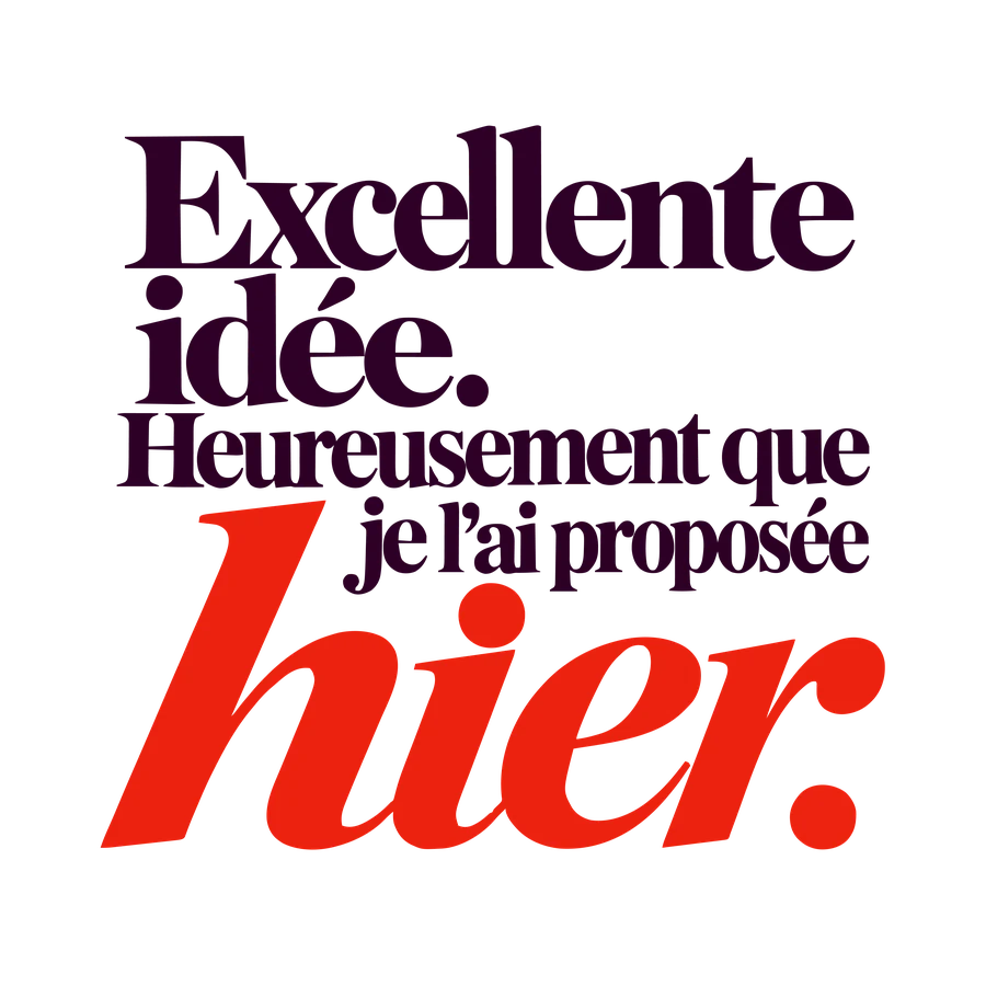 Excellente idée, je l’ai proposée hier