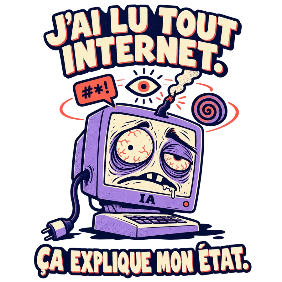 J’ai lu tout Internet, ça explique mon état