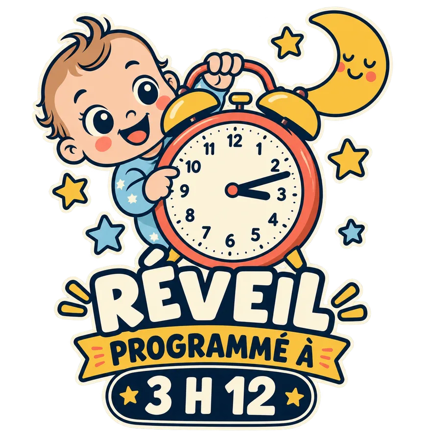 Réveil programmé à 3 h 12