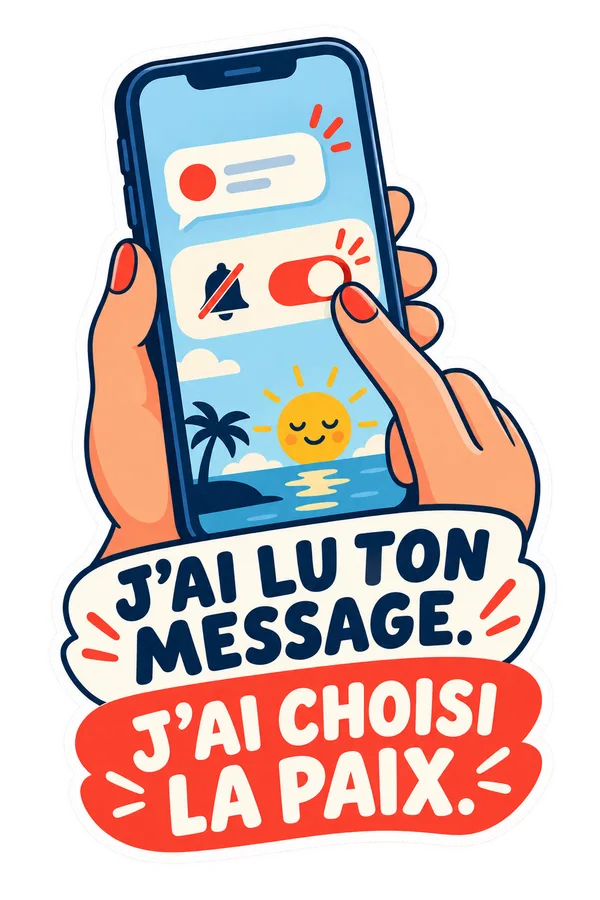 J’ai lu ton message. J’ai choisi la paix.