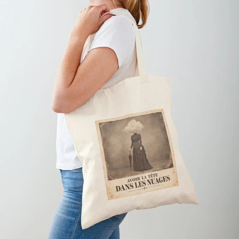 Avoir la tête dans les nuages — Absente sur Tote bag classique