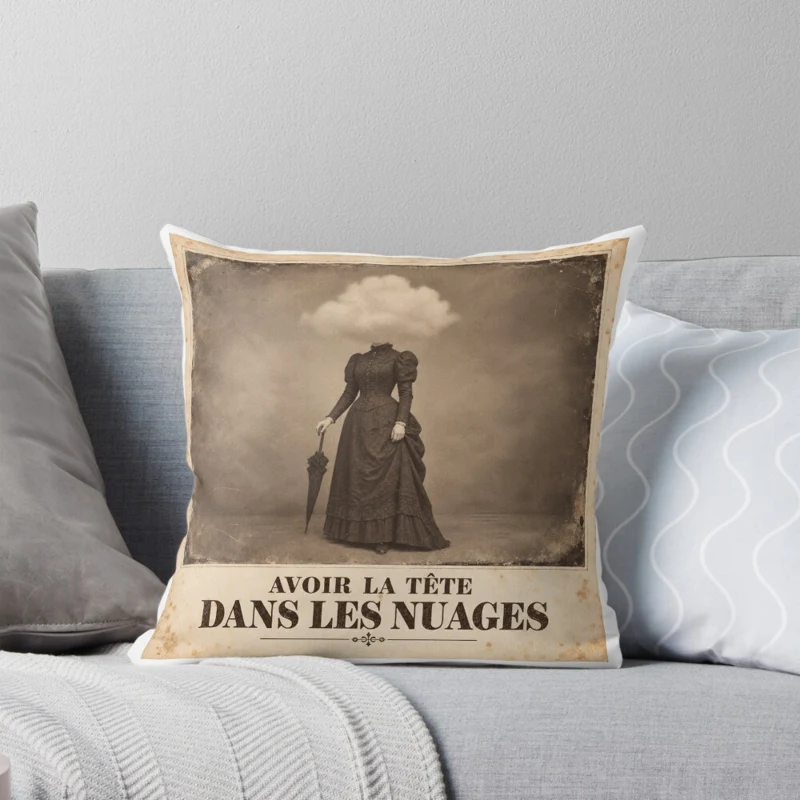 Avoir la tête dans les nuages — Absente sur Coussin