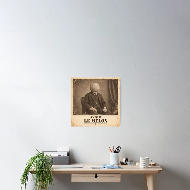 Avoir le melon — Portrait à maturité sur Poster