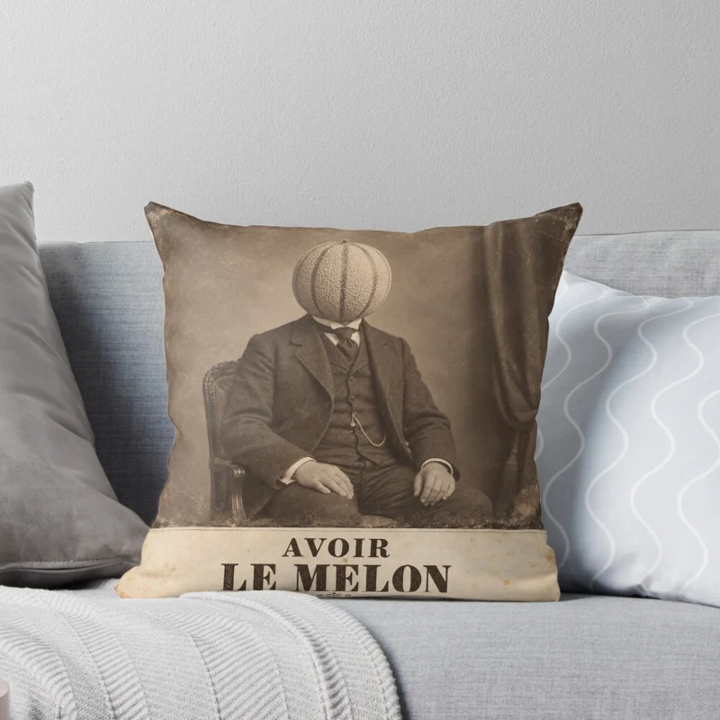 Avoir le melon — Portrait à maturité sur Coussin