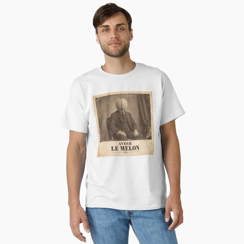 Avoir le melon — Portrait à maturité sur T-shirt classique