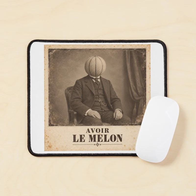 Avoir le melon — Portrait à maturité sur Tapis de souris