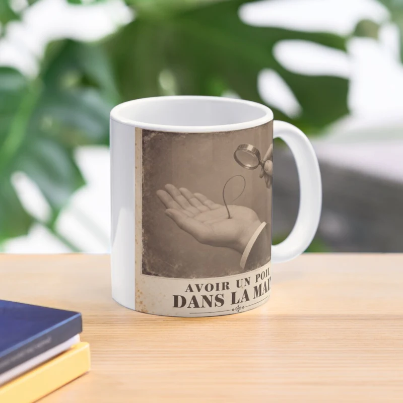 Avoir un poil dans la main — Paresse certifiée sur Mug classique