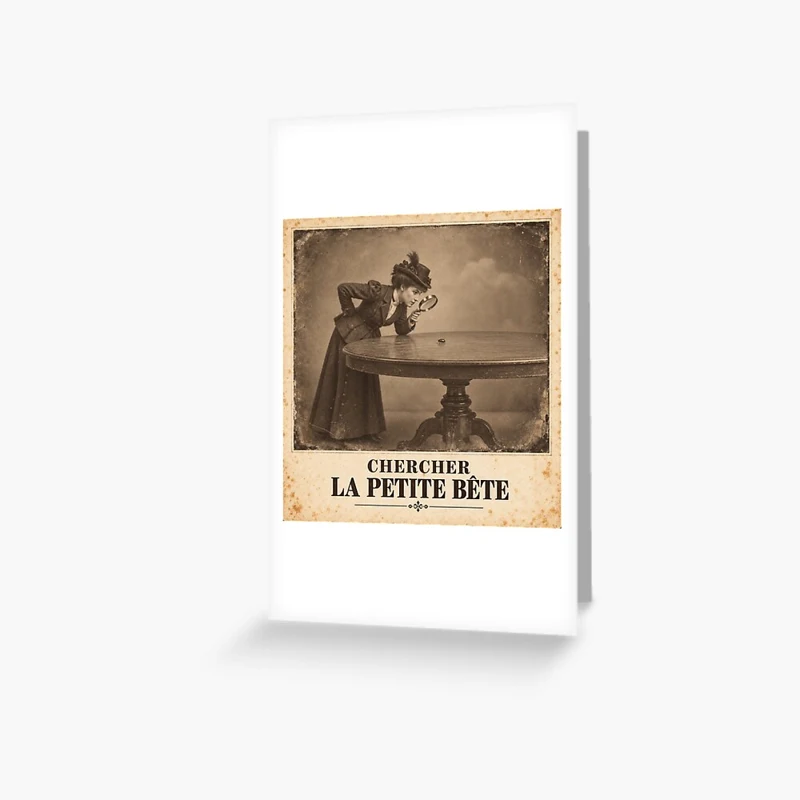 Chercher la petite bête — Enquête sur presque rien sur Carte de vœux