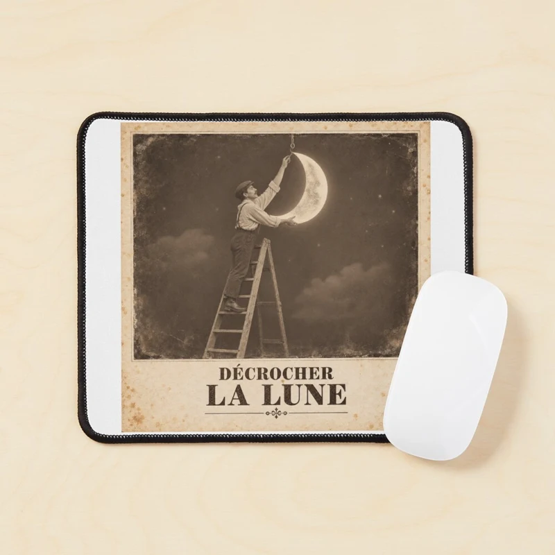 Décrocher la lune — Petit bricolage céleste sur Tapis de souris