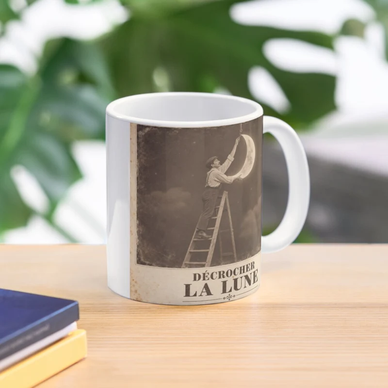 Décrocher la lune — Petit bricolage céleste sur Mug classique